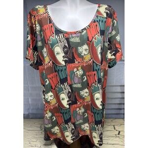 Lularoe Tee T Shirt Top Womens Plus Size 3X Disney Snow White Evil Wicked Queen